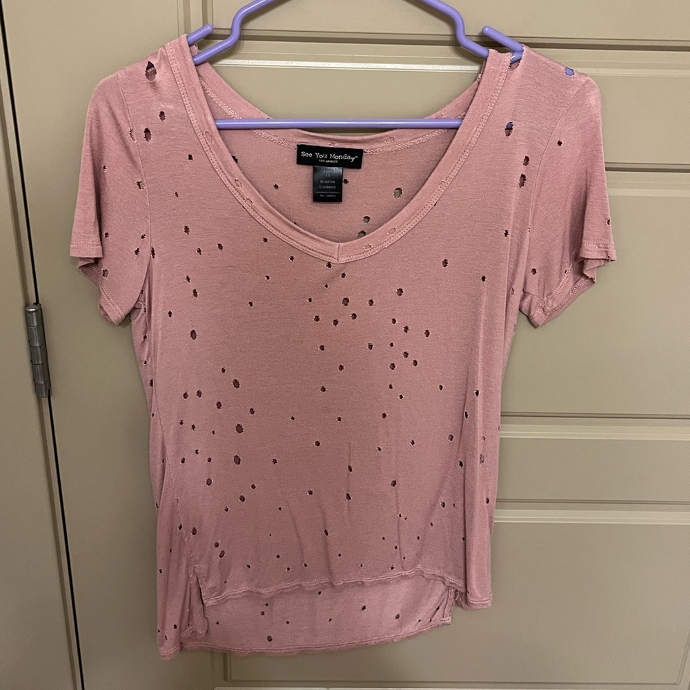 Short sleeve- Great condition- See You Monday- Super soft